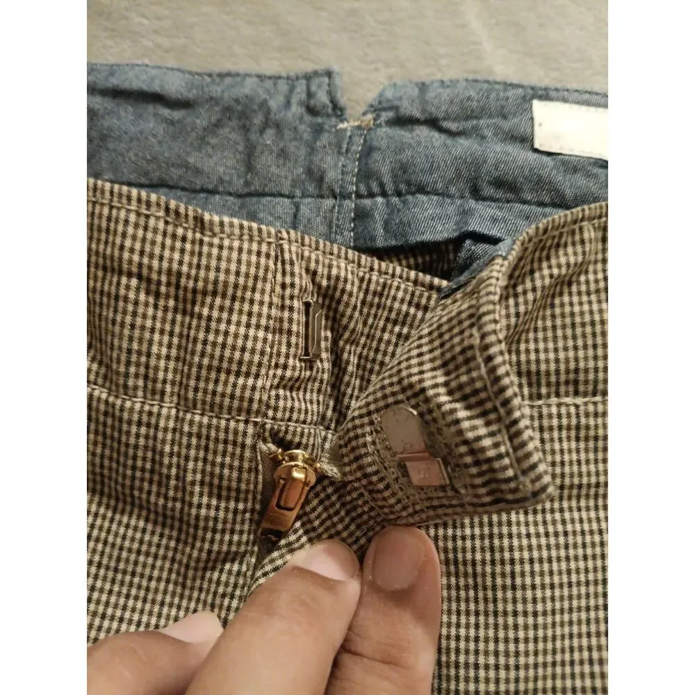 J. Lindeberg Darnell 1371 Vintage Mini Check Slim Fit Pants Mens 33W x 32L